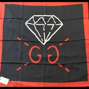 Gucci Diamond Ghost Silk Scarf